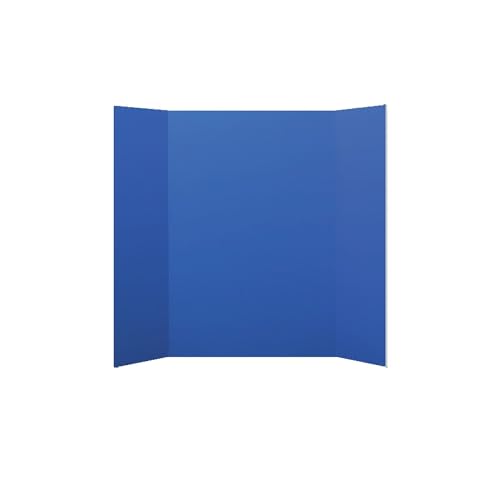 Flipside Products 36” x 48” Foam Project Boards for Presentations, Science Fair, School Projects, Event Displays and Trifold Picture Board - Blue 3/16'' Thick - 24 Pack - color: Blue, style: 24 Pack