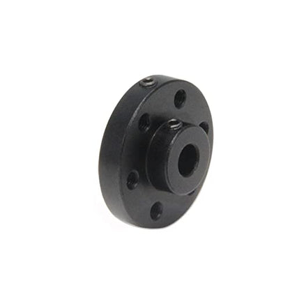 2PCS Black Rigid Flange Shaft Coupling,Universal Aluminum MOUNTING HUB for 5mm Shaft Pair with M3 Thread - style: 5mm-Black