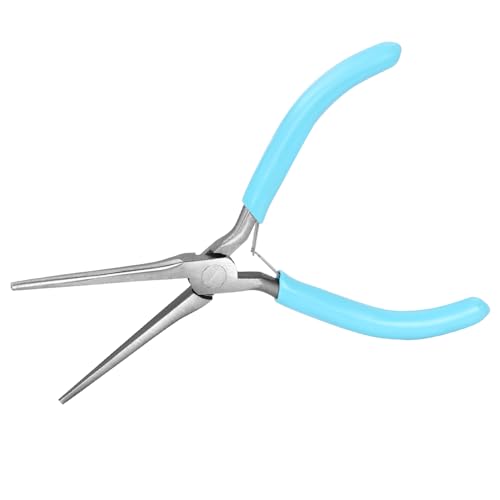 Long Needle Nose Pliers Multipurpose Long Nose Pliers 4.5Inches Small Needle Nose Pliers for Jewelry Making with Comfort Grip Jewelry Pliers for Handmade Craft Wire Wrapping