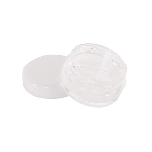 20pcs 3g Empty Plastic Cosmetic Sample Jars for Eye Shadow Nails - color: 20x 3ml White