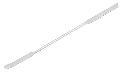 EISCO 6PK Chattaway Spatulas, 7.9" - Stainless Steel, Polished - Dual Ended, Flat & Bent End