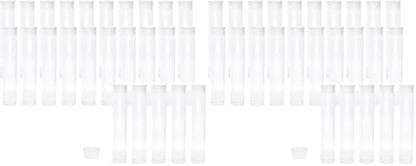 The Beadsmith Clear Plastic Tubes - 3-Inch-Long Round Tubes, 9/16 Inches in Diameter - Flat Caps - Use for Beads, Bath Salts, Wedding & Party Favors, Home or Office Storage - Bag of 25 (Pack of 2) - size: 3 x 9/16 inches (Pack of 2)