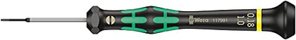 Wera 05117991001 Kraftform Micro 2035 Slotted Electronics Precision Screwdriver, 1mm Head, 40mm Blade Length - size: Slotted 1mm Head , 40mm Blade