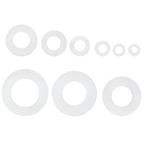 PATIKIL Nylon Spacers Assortment, 600Pcs Plastic Spacer M2 M2.5 M3 M4 M5 M6 M8 M10 M12 Spacer Screw Standoff Round Electrical Outlet Spacer Screw Bolts Hardware Receptacle, White - color: White