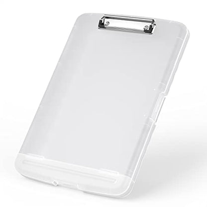Rimilak Clipboard Storage, 8.5 x 11 High Capacity Clip Board, Translucen - color: Translucen