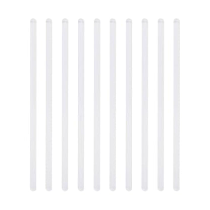 10 Pcs Glass Stirring Sticks Lab Stirring Rods Science Mixing Sticks Clear Cocktail Swizzle Sticks Beverage Stirrer Sticks with Round Ends for Hot Cold Drinks