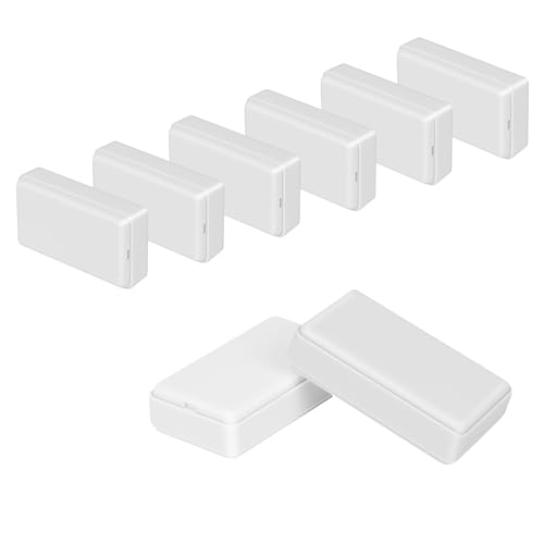 Project Box 8 Pieces Electrical Box Small Junction Box ABS Plastic Enclosure Power Electronic Case White 1.97" x 1.10" x 0.59"(50 x 28 x 15mm) - color: White, size: 1.97" x 1.10" x 0.59"