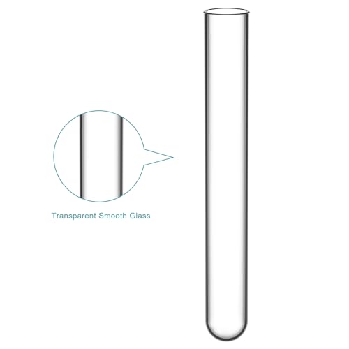 StonyLab Borosilicate Glass Round Bottom Test Tubes, 20mm OD X 150mm Length (Pack of 20) - style: 20 Pack