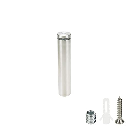 Sign Standoff Screws 1" Dia 4.8" Length Glass Standoff Bolts - 4pcs - size: 1" Dia x 4.8" Length 4pcs