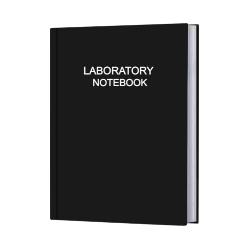Lab Notebook/Laboratory Notebook - (.25" Grid Format), Laboratory Notebook Quad Ruled Science Lab Book with Grid Pages: Table of Contents for Chemistry, Physics, Biology, 8" x 10", Black - style: Black