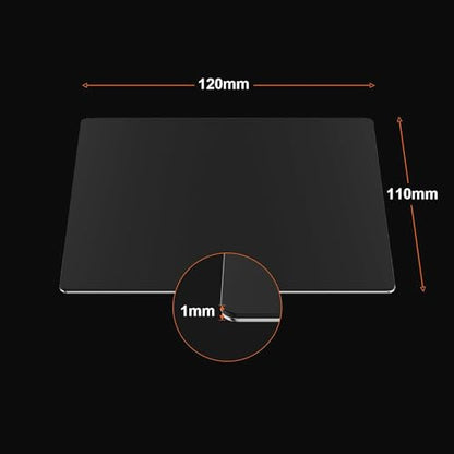 TINA2S 3D Printers Plexible and Removable Magnetic PEI Spring Steel Build Plate, Heatable, 1pc (Not Compatible with TINA2 Basic or TINA2C Version), 120mm x 110mm Spring Steel Removable Platform