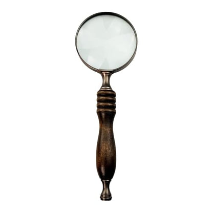 10X Antique Handheld Magnifying Glass Portable Reading Magnifying Glass