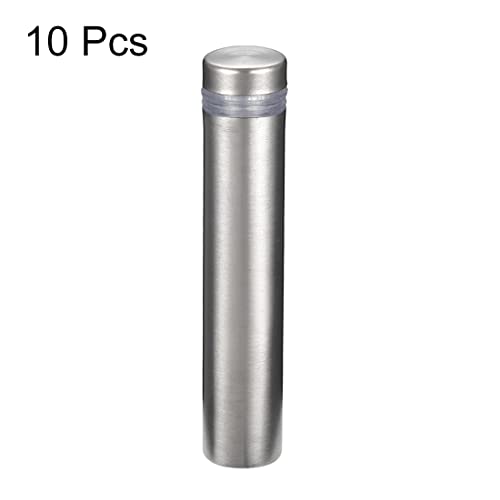 uxcell 1/2 Diax2-3/8"(12x60mm) Standoff Screws Wall Mount Sign Holder 10pcs - size: 12mmx60mm