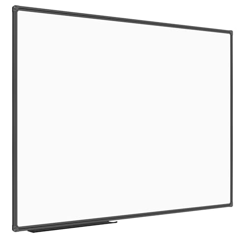 JILoffice Magnetic Whiteboard/White Board, Dry Erase Board 48 x 36 Inch - color: Black, size: 48"W x 36"H