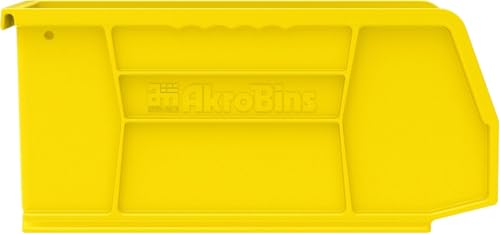 Akro-Mils 30230 AkroBins Plastic Storage Bins, 11"x5"x5", Yellow, 12-Pack - color: Yellow