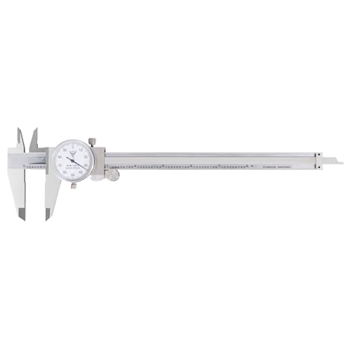 PEC Dial Caliper 0-8 Inch, Stainless Steel - size: 0-8“