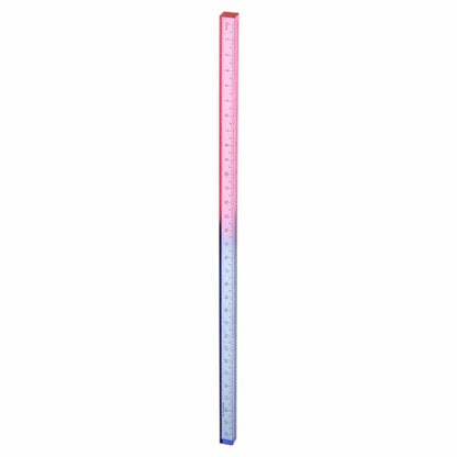HARFINGTON Acrylic Clear Straight Rulers 30cm Metric,Blue-Pink - color: Blue-Pink, size: 30cm