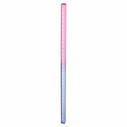 HARFINGTON Acrylic Clear Straight Rulers 30cm Metric,Blue-Pink - color: Blue-Pink, size: 30cm