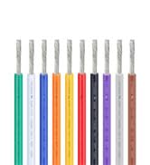 20AWG Tinned Copper Silicone Hook Up Wire 600V Stranded Electrical Cable for DIY Electronics & Electrical Projects (Box-1) - color: Silicone wire Box1=Red+Blue+Green+Yellow+Black, size: 20AWG