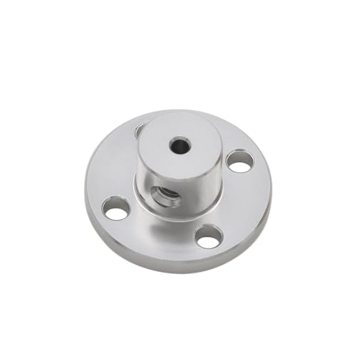 daier 4Pcs 2mm Aluminium Alloy Flange Coupling Connector, Rigid Guide Model Coupler Accessory, Shaft Axis Fittings for DIY RC Model Motors - size: 2mm
