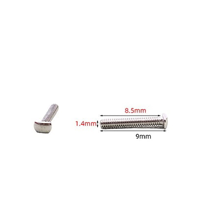 Rimless Glasses Rectangular Screw Washer Nut Cap Eyeglass Repair Kit+Driver