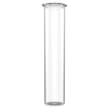 92mm CR Plastic Packaging Pop Top Tubes - Child Resistant Travel Holder Vial Containers - 700 Qty (Clear) - color: Clear
