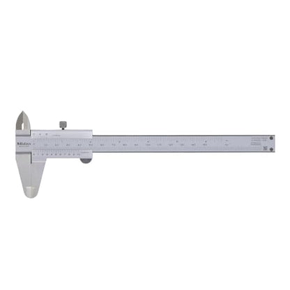 Mitutoyo 530-104 Vernier Caliper, 0.05mm-1/128" Graduation, 0-150mm/0-6" Range, +/- 0.05mm Accuracy
