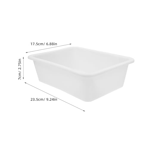 ULTECHNOVO 3 Pack Laboratory Tray Plastic Leak-Proof for Lab Use - color: Whitex3pcs, size: 9.3" x 6.9" x 2.8"