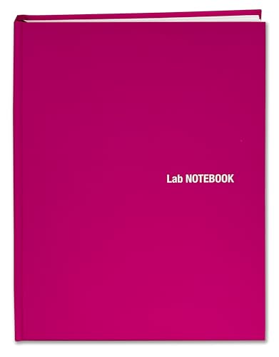 BookFactory Pink Lab Notebook, Laminate Hardbound, 100 Pages - color: Pink