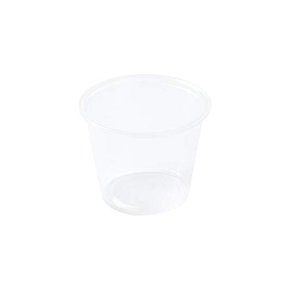 Restaurantware Portion Cups 2000 Pack of 5.5 oz Plastic Clear Disposable Condiment Cup Jello Shot Spill-Resistant Sauce Container - color: Clear, size: 5.5 oz