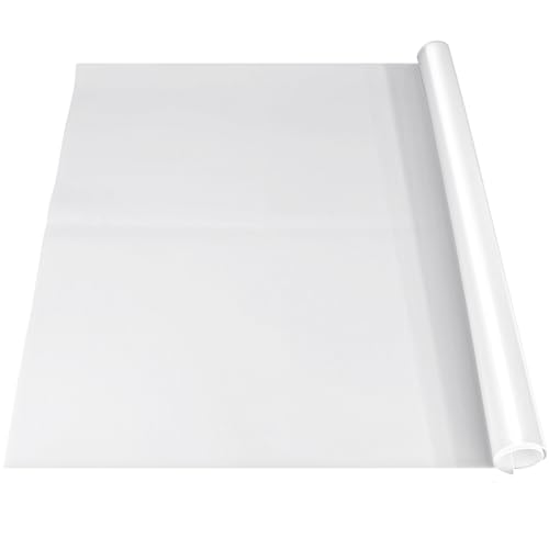 VOKOY Large Silicone Mat for Crafts, 48"x24", Extra Large Thick Clear Silicone Mats for Kitchen Countertop, Heat-resistant Washable Large Pastry Mat for Crafts Painting Baking - color: White, size: 48"L x 24"W