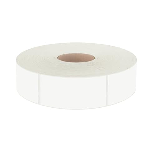 500 Removable Blank Food Labels, Water/Oil/Tear Resistant with Perforation Line for Freezer Food Containers Jars Pantry Organization (Each Measures 1” x 2”) - color: 500-blank, size: 1” x 2”