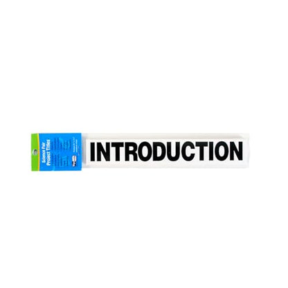 Flipside Products Science Fair Project Board Kit – 36" x 48" White Trifold Boards with Black Science Fair Title Letters – Ready-to-Use Project Display Boards - 2 Pack