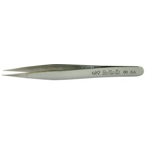 Hakko/Chp Fine Point Tweezer,Strong Flat Tip,120mm 00-SA - 1 Each