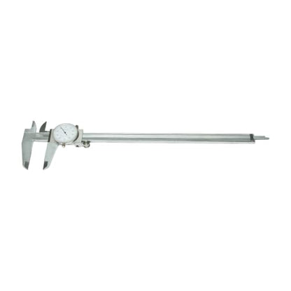 HFS 0-12 Inch Dial Caliper, ±0.001 Inch Accuracy, 4-Way Precision Measuring Tool for Inside, Outside, Depth and Step Measurements, Shockproof Design with Protective Storage Case - size: 0-12" Carbon Steel