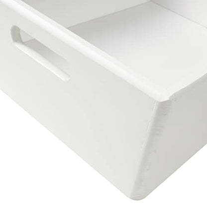Creative Deco XL White Wooden Crate Nesting Crate Handles - color: White, size: XL