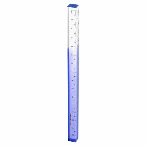 HARFINGTON Acrylic Clear Straight Rulers 15cm Metric,Blue - color: Blue, size: 15cm
