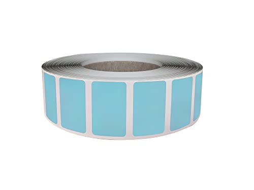 Royal Green Light Blue Removable Labels, 25.5 x 16mm, 1000 Pack - color: Light Blue, size: 1000