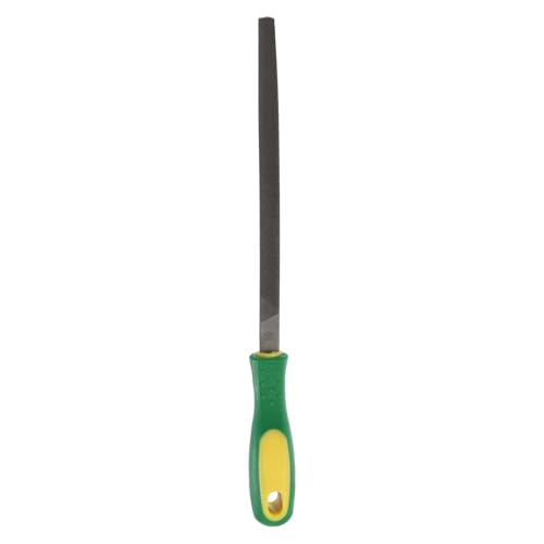 HARFINGTON Triangle Thin Teeth Cut File 8" Double Cut Teeth High Carbon Steel Hand Rasp File Plastic Handle for Metal Wood Deburring Removing - size: 8", style: Thin