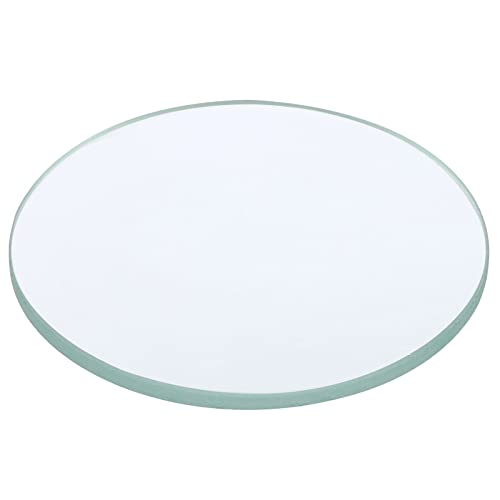 PATIKIL 12" (300mm) Focal Length Flat Convex Lens, 50mm Diameter 4mm Height Glass Optically Polished Round Edges Lens for Physics Experiment, Clear