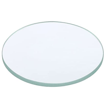 PATIKIL 12" (300mm) Focal Length Flat Convex Lens, 50mm Diameter 4mm Height Glass Optically Polished Round Edges Lens for Physics Experiment, Clear