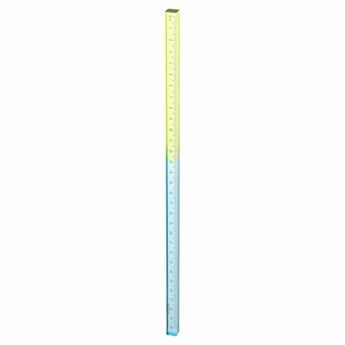 HARFINGTON Acrylic Clear Straight Rulers 30cm Metric,Blue Yellow - color: Blue Yellow, size: 30cm