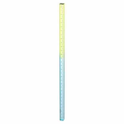 HARFINGTON Acrylic Clear Straight Rulers 30cm Metric,Blue Yellow - color: Blue Yellow, size: 30cm