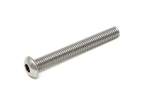 iexcell 100 Pcs M3 x 25mm Thread Pitch 0.5 mm Stainless Steel 304 Hex Socket Button Head Cap Screws Bolts Kit - size: M3 x 25mm