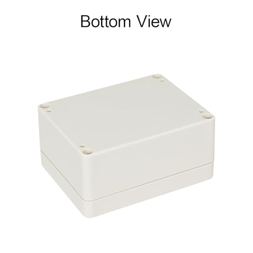 LeMotech Waterproof Dustproof IP65 ABS Plastic Junction Box Universal Electric Project Enclosure Pale Gray 4.5 x 3.5 x 2.1 inch (115 x 90 x 55 mm) - size: 4.5"x3.5"x2.1"