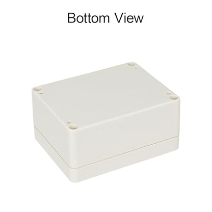 LeMotech Waterproof Dustproof IP65 ABS Plastic Junction Box Universal Electric Project Enclosure Pale Gray 4.5 x 3.5 x 2.1 inch (115 x 90 x 55 mm) - size: 4.5"x3.5"x2.1"