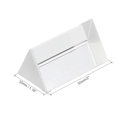 PATIKIL 50mm/2 Inch Triangular Prism, 1 Pack Glass Optical Crystal Rainbow Prism for Photography Physics Teaching Lights Photo, Clear