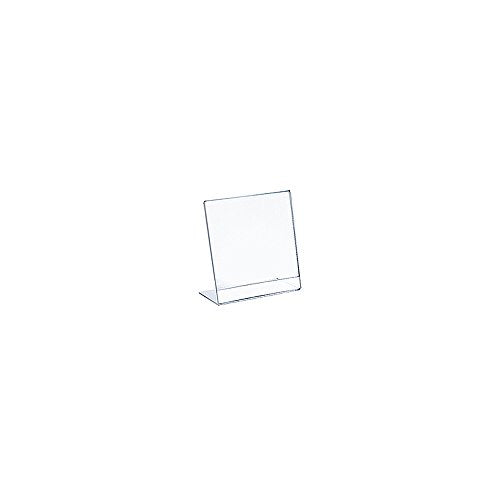 Azar Displays 112734 3.5" W x 4.5" H Vertical L-Shaped Sign Holder-10pk - size: 3.5 in W x 4.5 in H Vertical