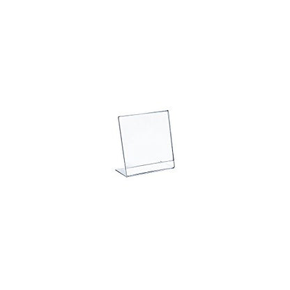 Azar Displays 112734 3.5" W x 4.5" H Vertical L-Shaped Sign Holder-10pk - size: 3.5 in W x 4.5 in H Vertical