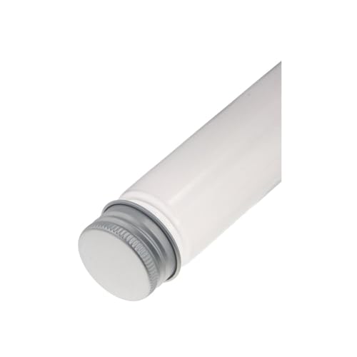 Pokinge 80ml Plastic Test Tube clear Refillable Bottle Transparent Candy Containers Storage Tube Bath Salts Vial Cosmetic Bottle with Aluminum Caps (10 pcs)(silver)